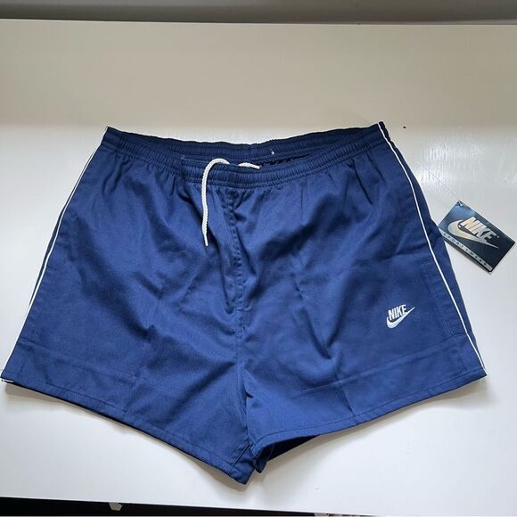 Nike Vintage Shorts Dead Stock NWT Tennis Navy Retro Spoerts Size Small - Picture 1 of 9